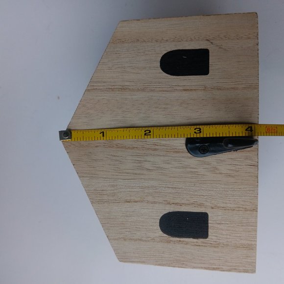 Wood Stocking Holder Rustic Distressed Style Natural - Picture 5 of 6